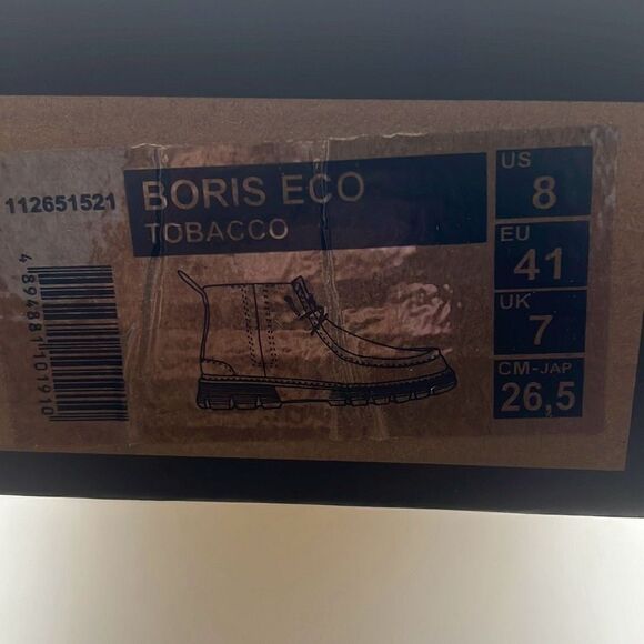 HEY DUDE Boris Eco Casual Shoe Comfort Boots - Tobacco - Men's Size 8- NWB‎ - Picture 9 of 11